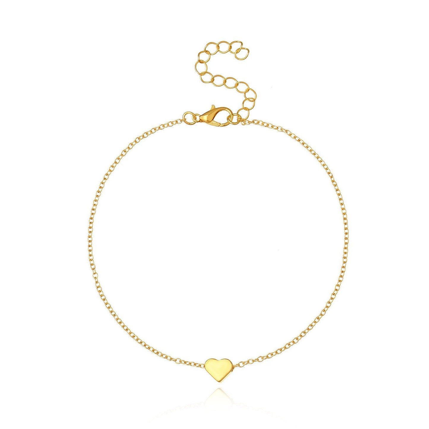 Classic Heart Goldtone Necklace in Goldtone ITALY Design