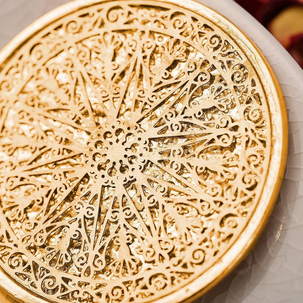 Fringe Tassell Drop Goldtone Necklace in Goldtone ITALY Design