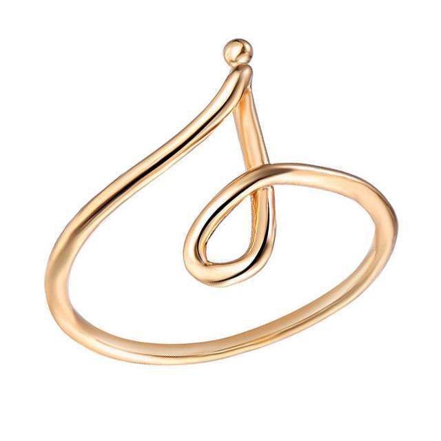 Initial Monogram Ring Goldtone available A-Z ITALY Design