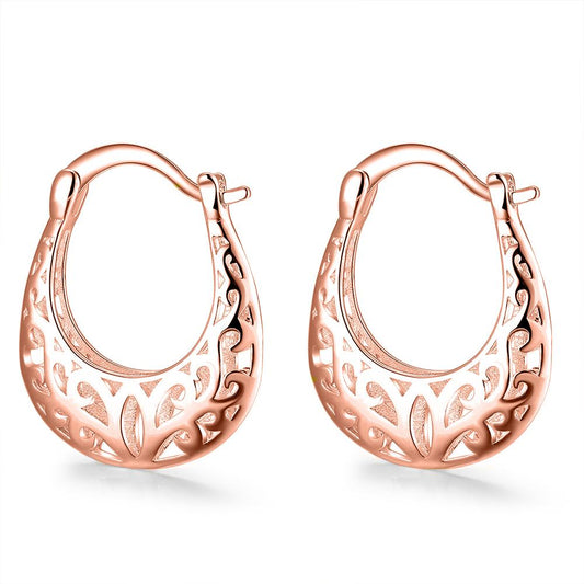 Filigree Leverback French Lock Earringin Rosegoldtone, Earring, Riakoob Jewelry, Riakoob Jewelry  jewelryjewelry deals, swarovski crystal jewelry, groupon jewelry,, jewelry for mom, 