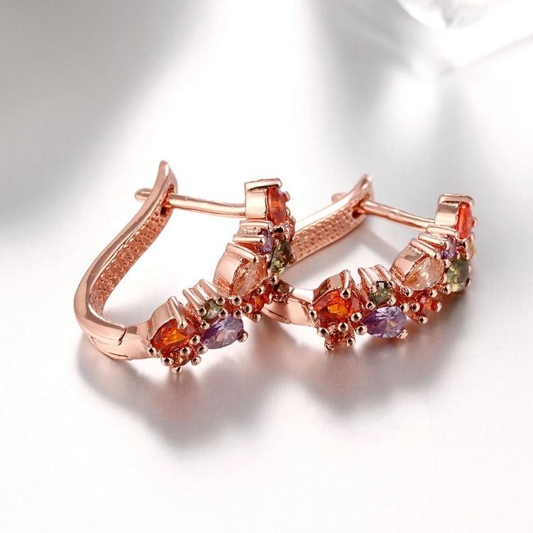 Mona Lisa Crystal Earrings Made with Swarovski Elements - Riakoob Jewelry www.goldennycjewelry.com fashion jewelry for women