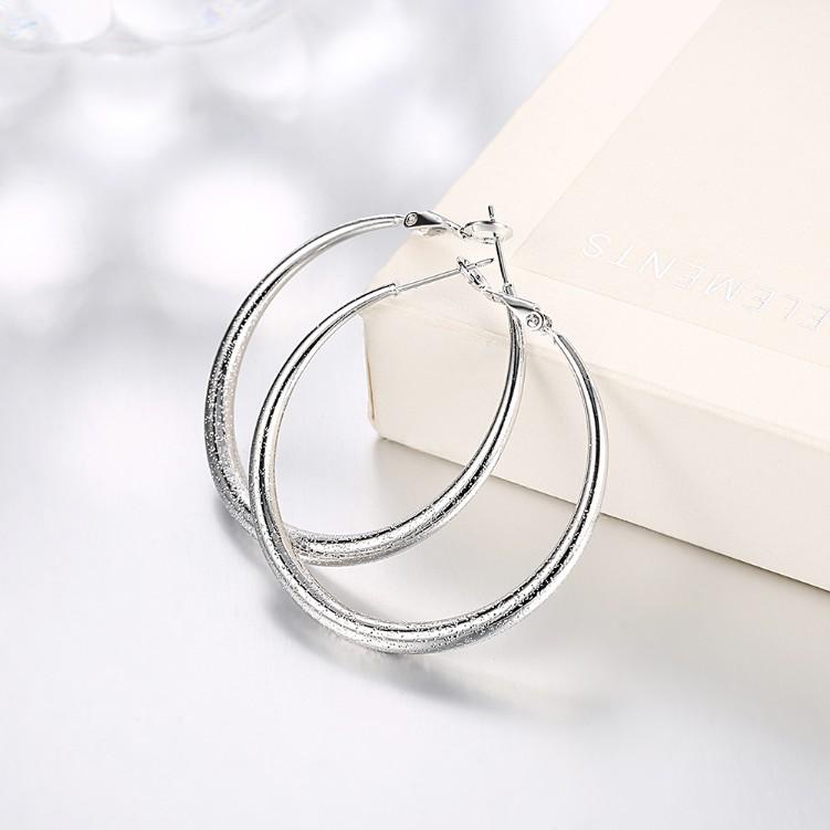 Modern Glitter Layering Hoop Earrings Set in Silvertone, Earring, Riakoob Jewelry, Riakoob Jewelry fashion jewelry, cheap jewelry, jewelry for mom, 