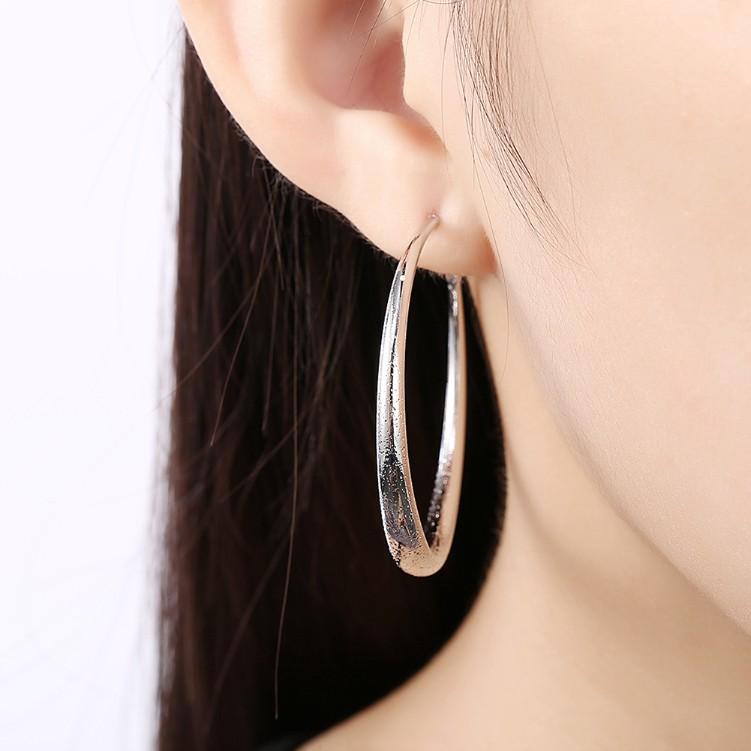 Modern Glitter Layering Hoop Earrings Set in Silvertone, Earring, Riakoob Jewelry, Riakoob Jewelry fashion jewelry, cheap jewelry, jewelry for mom, 