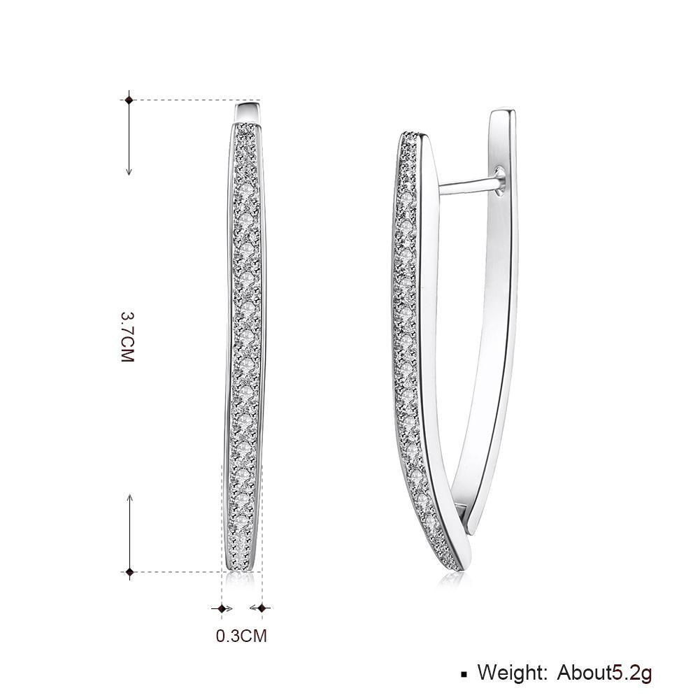 Halo Stud Earring with Adjustable Tennis Bracelet made With Luxe Crystals with Luxe Box - Silvertone ITALY Design