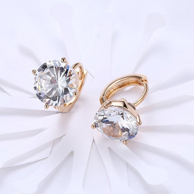 Swarovski Crystal Huggies Set in Silvertone - Riakoob Jewelry www.goldennycjewelry.com fashion jewelry for women