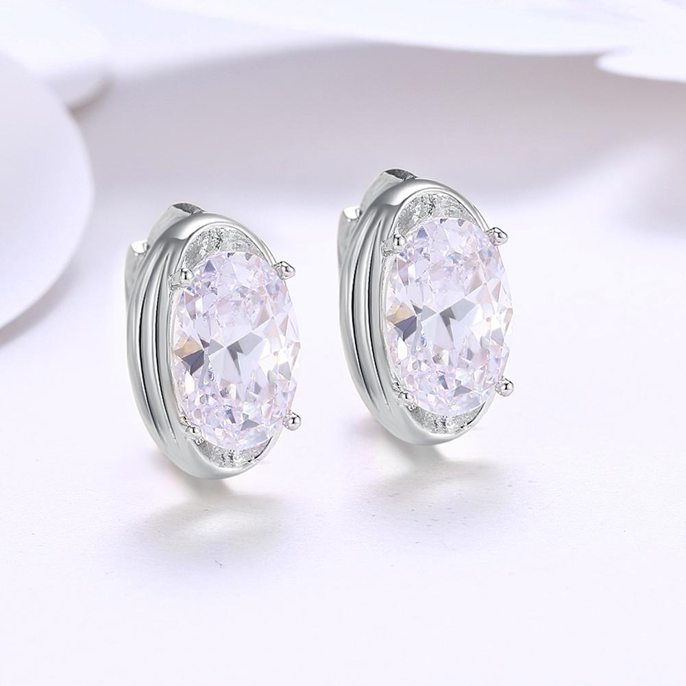 Circular Mid Swarovski Elements Earrings in Silvertone, Earring, Riakoob Jewelry, Riakoob Jewelry  jewelryjewelry deals, swarovski crystal jewelry, groupon jewelry,, jewelry for mom, 