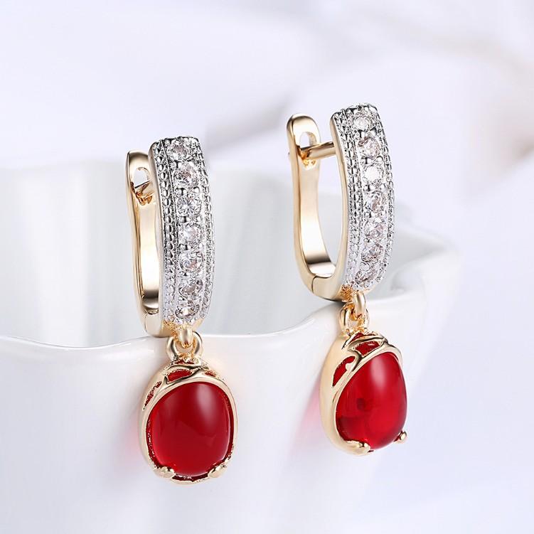 Created Micro-Pav'e Leverback Earrings Set in Silvertone - Riakoob Jewelry www.goldennycjewelry.com fashion jewelry for women
