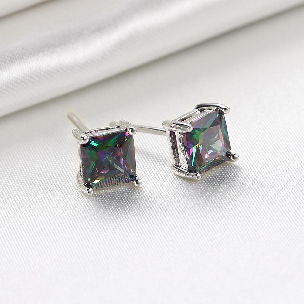 Classic Shaped Mystic Topaz Stud Earrings, Earring, Riakoob Jewelry, Riakoob Jewelry  jewelryjewelry deals, swarovski crystal jewelry, groupon jewelry,, jewelry for mom, 