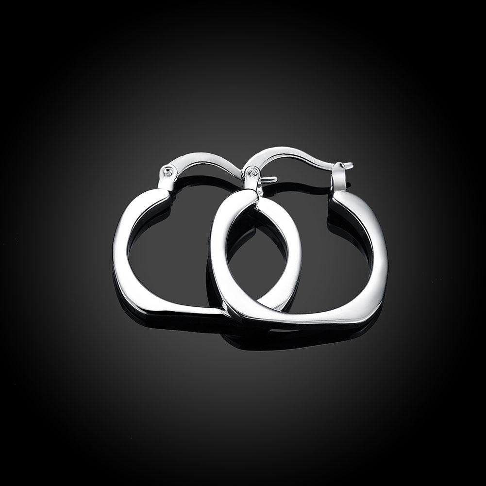 Mini Small Hoop Earring in  Silvertone