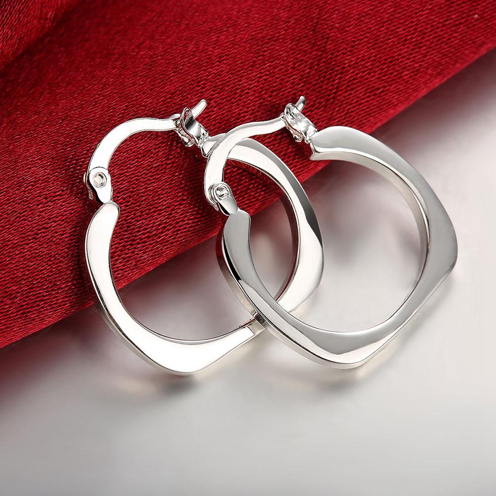 Mini Small Hoop Earring in  Silvertone