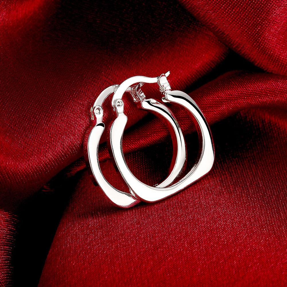 Mini Small Hoop Earring in  Silvertone