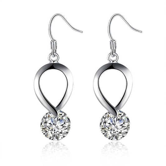 Twisted Swarovski Crystal Hook Earrings - Riakoob Jewelry www.goldennycjewelry.com fashion jewelry for women