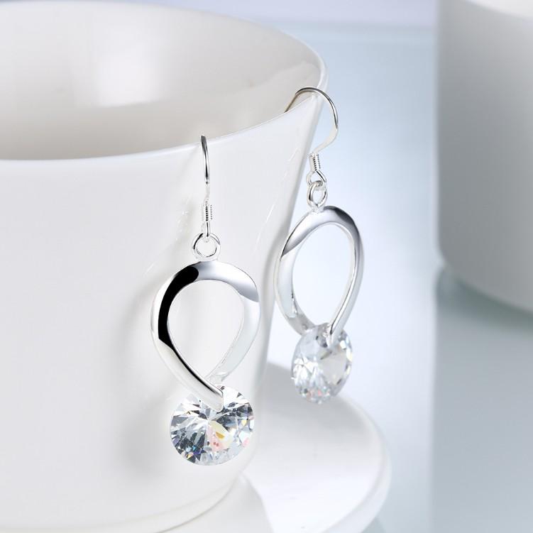 Twisted Swarovski Crystal Hook Earrings - Riakoob Jewelry www.goldennycjewelry.com fashion jewelry for women