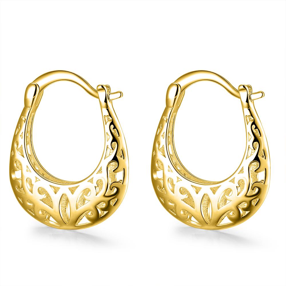 Filigree Leverback French Lock Earringin Goldtone, Earring, Riakoob Jewelry, Riakoob Jewelry  jewelryjewelry deals, swarovski crystal jewelry, groupon jewelry,, jewelry for mom, 