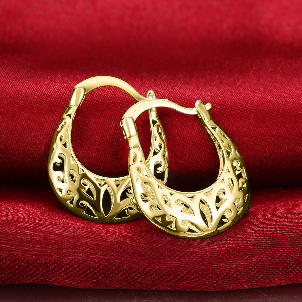 Filigree Leverback French Lock Earringin Goldtone, Earring, Riakoob Jewelry, Riakoob Jewelry  jewelryjewelry deals, swarovski crystal jewelry, groupon jewelry,, jewelry for mom, 