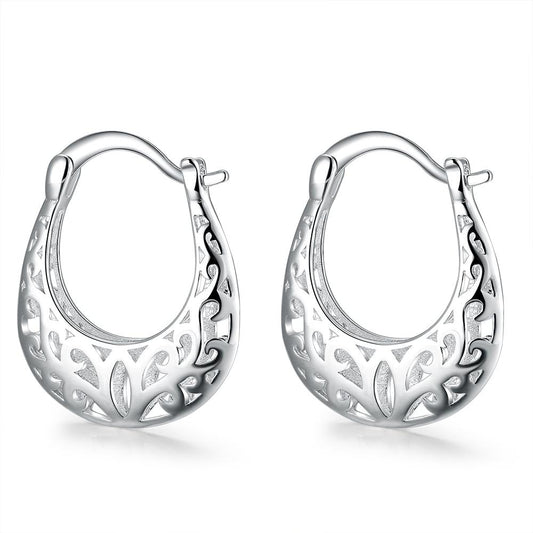 Filigree Leverback French Lock Earringin  Silvertone, Earring, Riakoob Jewelry, Riakoob Jewelry  jewelryjewelry deals, swarovski crystal jewelry, groupon jewelry,, jewelry for mom, 
