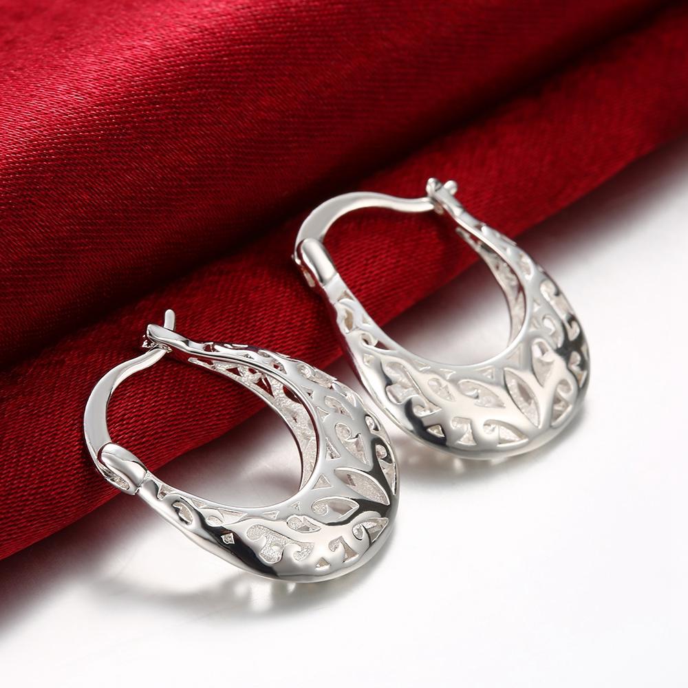 Filigree Leverback French Lock Earringin  Silvertone, Earring, Riakoob Jewelry, Riakoob Jewelry  jewelryjewelry deals, swarovski crystal jewelry, groupon jewelry,, jewelry for mom, 