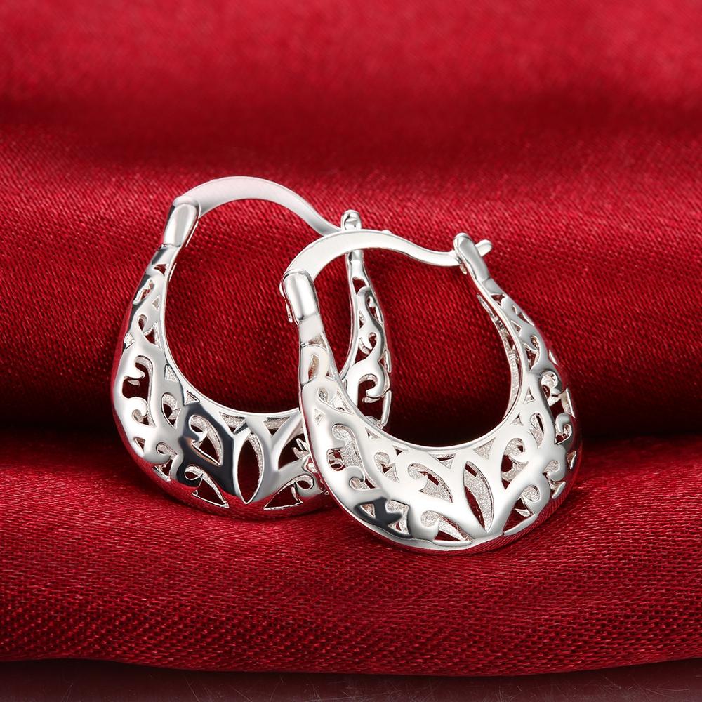 Filigree Leverback French Lock Earringin  Silvertone, Earring, Riakoob Jewelry, Riakoob Jewelry  jewelryjewelry deals, swarovski crystal jewelry, groupon jewelry,, jewelry for mom, 