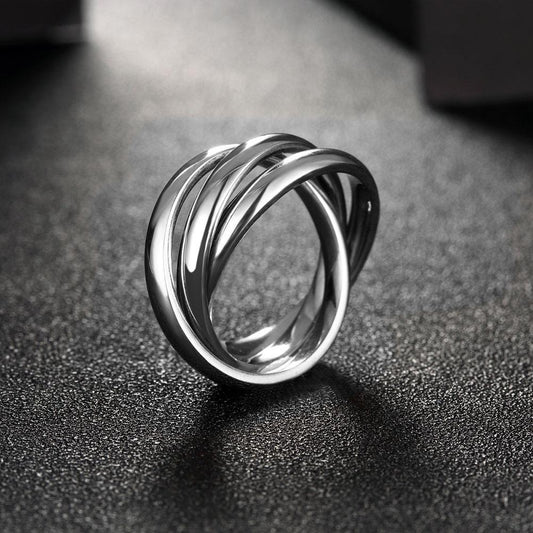 Silvertone Bands Stainless Steel Rolling Ring, Rings, Riakoob Jewelry, Riakoob Jewelry  jewelryjewelry deals, swarovski crystal jewelry, groupon jewelry,, jewelry for mom, 