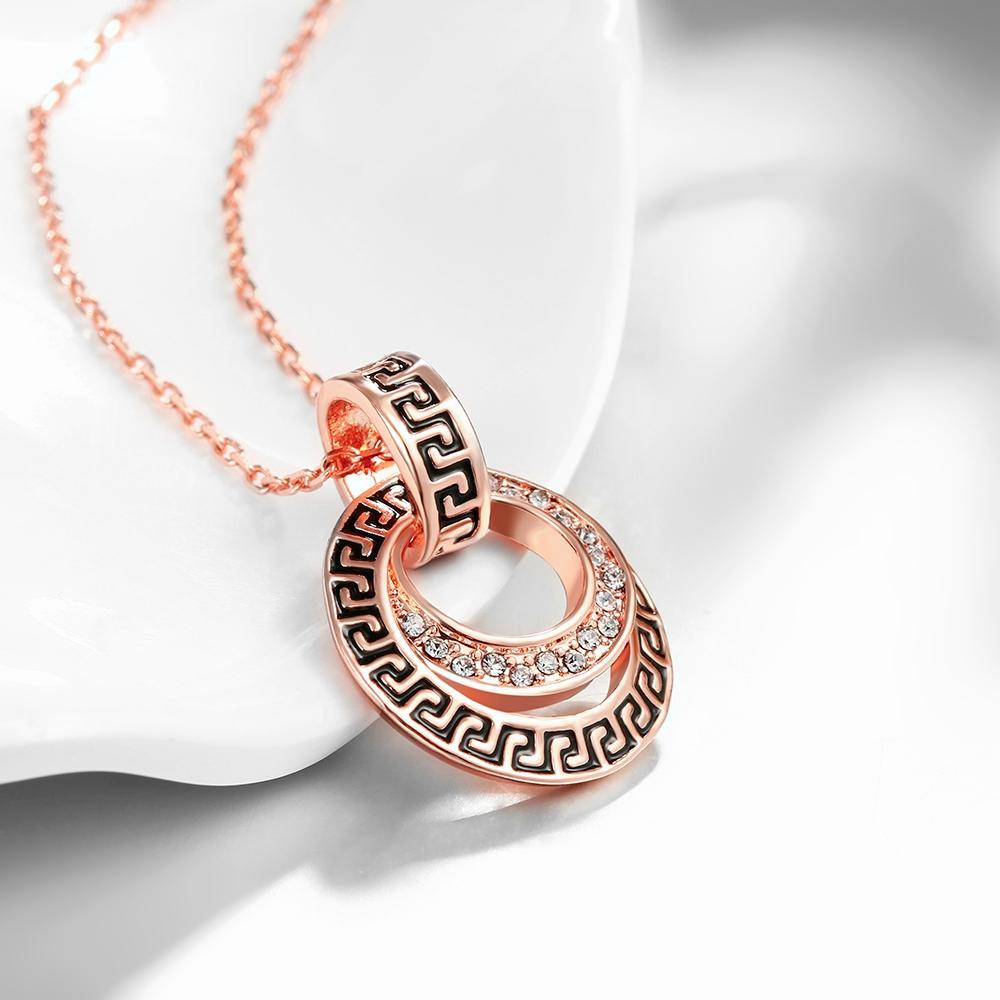Ожерелье с подвеской Elements Intertwined Duo из розового золота 14 карат