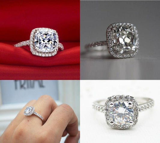 2.00CT Cushion-Cut Queen White Swarovski Elements Ring, Rings, Riakoob Jewelry, Riakoob Jewelry  jewelryjewelry deals, swarovski crystal jewelry, groupon jewelry,, jewelry for mom, 